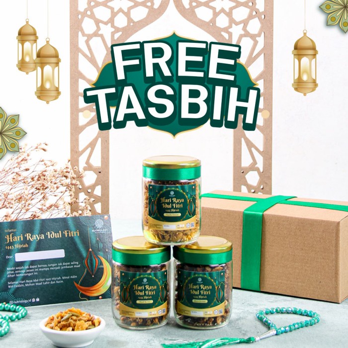 

[COD] Bingkisan/Parsel/Hadiah Lebaran Idul Fitri 1443H Granola Nutriology