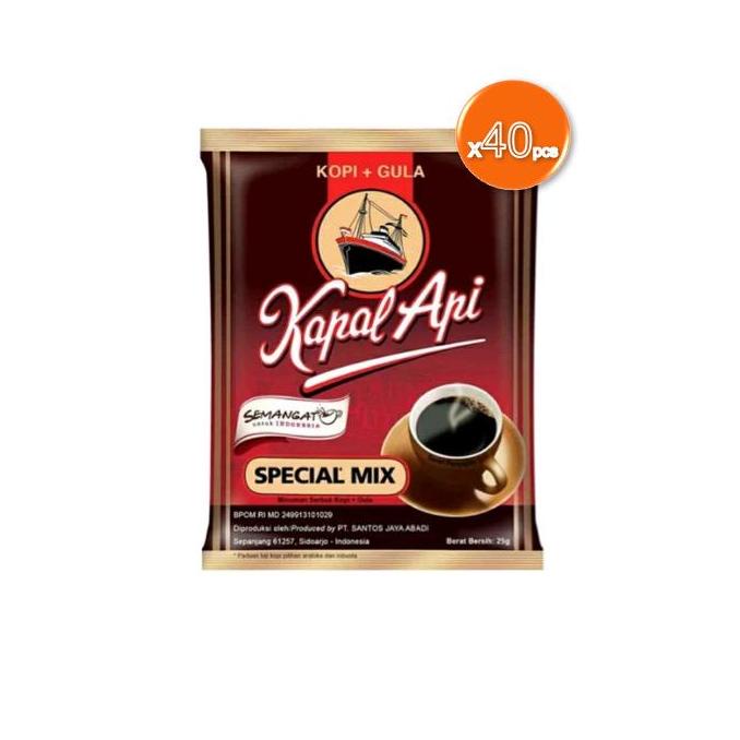 

Bisa COD Kapal Api Special Mix Kopi 40 x 25 gr serbuuu !