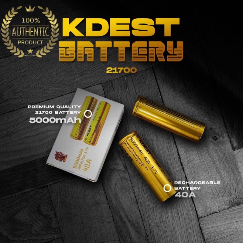 BATRE KDEST 5000MAH 40A 21700 / BATERAI MURAH