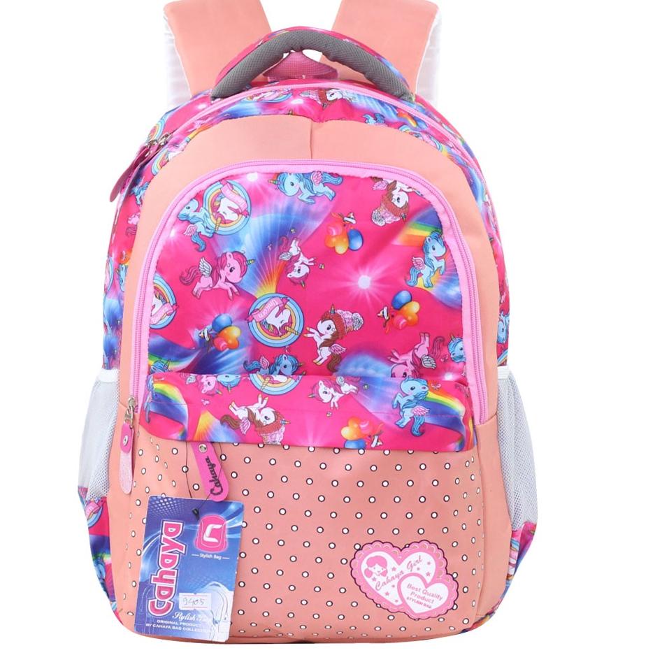 [MSL.18Oc22q] Tas Cewek Lucu Fashionable SD SMP Karakter Little Pony Pink Berkualitas Ransel Gendong
