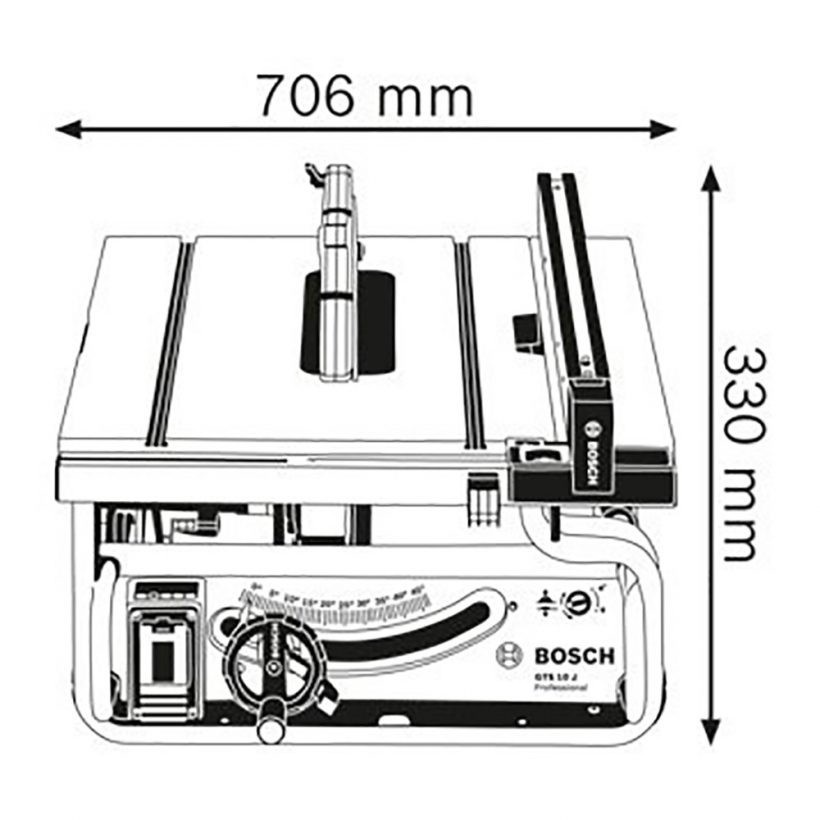 BOSCH Mesin Gergaji Meja / Table Saw Bosch GTS 10 J