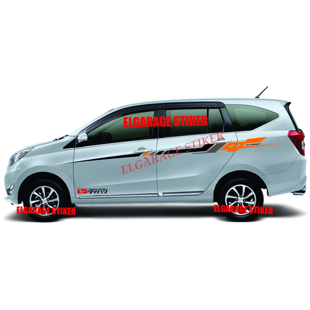 Stiker mobil sigra stiker list body mobil sigra cutting stiker striping variasi mobil sigra calya