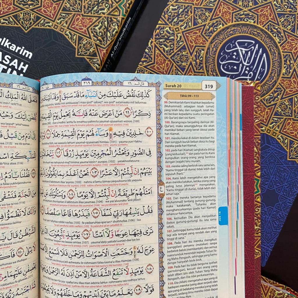 ALQUR’AN MADRASAH DUO LATIN SAMBUNG A5 DAN A4 BESAR REGULER