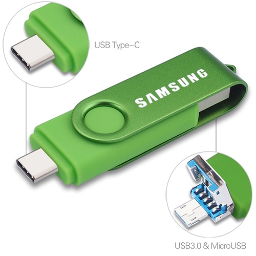 Samsung Flashdisk USB Tipe-C OTG 1TB 2TB 512GB 256GB 64GB 32GB 16GB 8GB 128GB 3 In 1