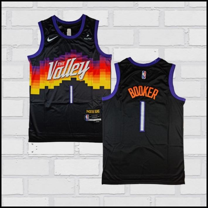 Baju Jersey Basket Swingman Nba Devin Booker Phoenix Suns The Valley 2