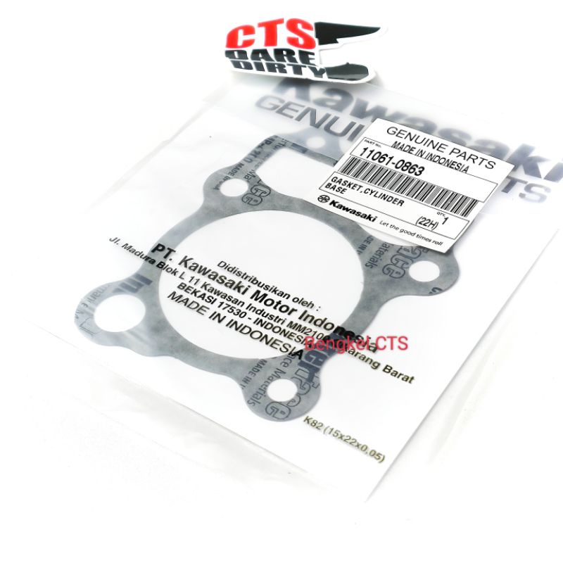 Paking Gasket BORING KLX 150 Packing Perpak BLOK BAWAH KLX150 Original 11061-0863