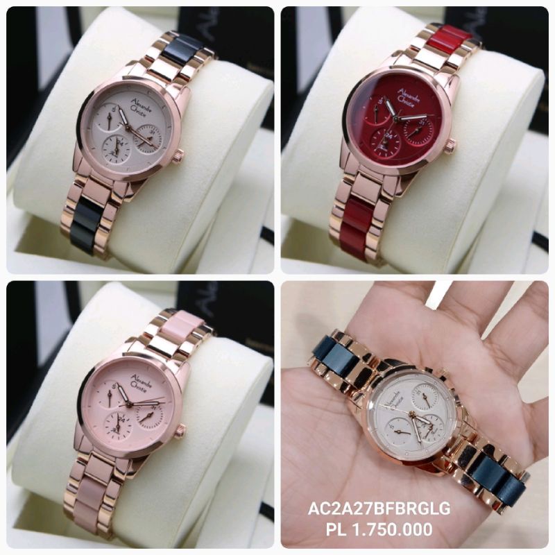 JAM TANGAN WANITA ALEXANDRE CHRISTIE CERAMIC AC 2A27 | AC2A27 ACRYLIC ORIGINAL