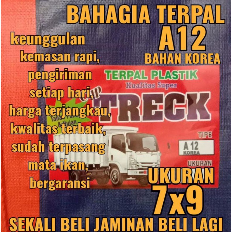 TERPAL A12 ukuran 7x9 cap TRECK