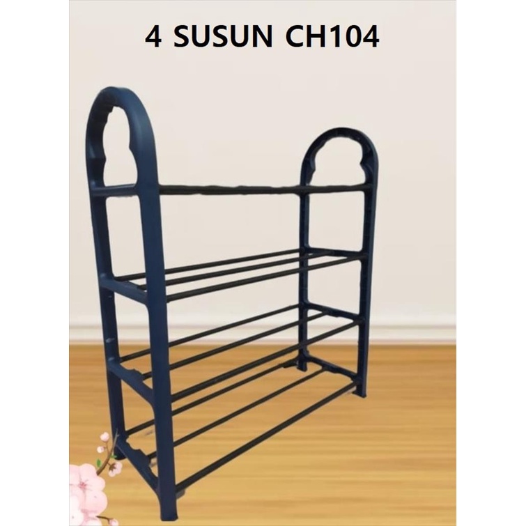 OTS 955 - Rak Sepatu 4 Susun 5 Susun Rak Serbaguna Multifungsi Bongkar Pasang Tempat Sepatu Sandal CH104 VANSTAR