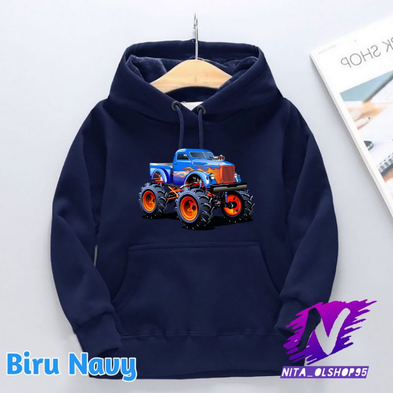 hoodie anak mobil monster