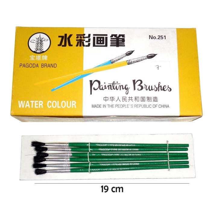 

Jualan Kuas Cat Pagoda / Alat Lukis / Kuas Cat / Kuas Pagoda No.7 Bagus