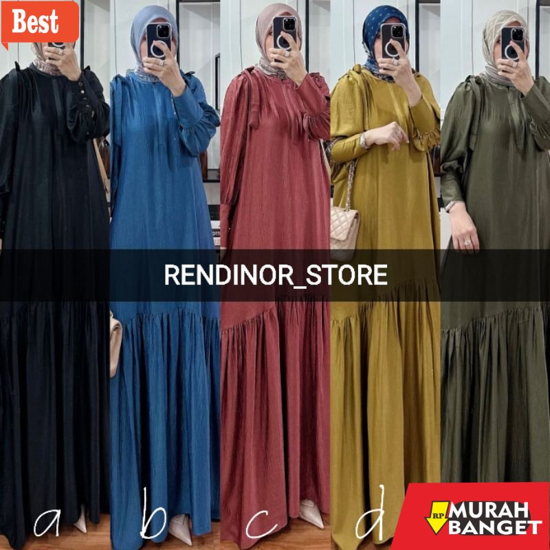 Gamis muslim terkini- SAYLA DRESS D'LOVERA BY OLLA  DLOVERA PRE ORDER ESTIMASI 7 SAMPAI 10 NOVEMBER 