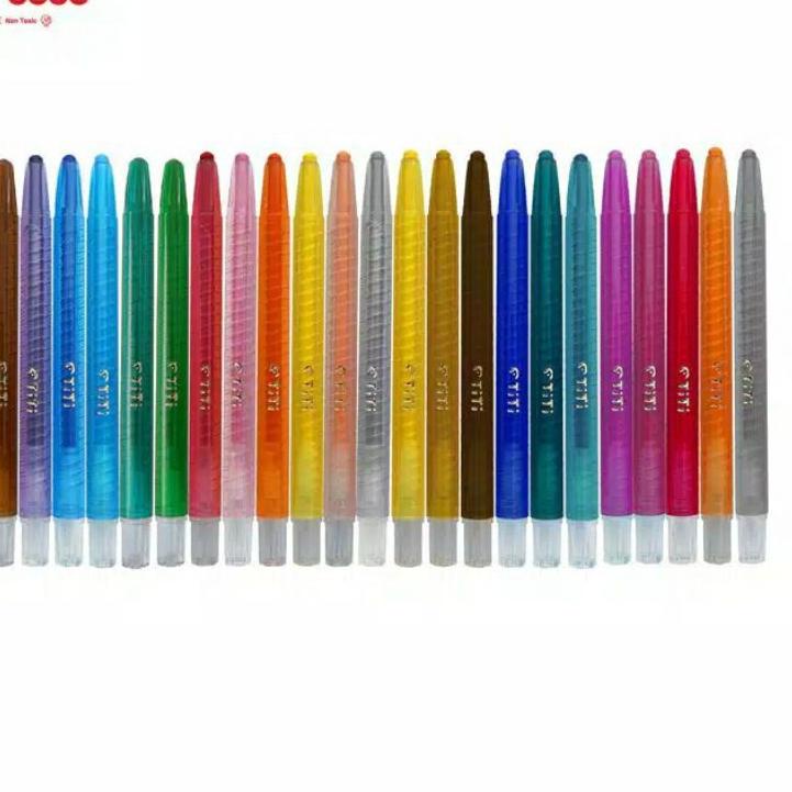 

~ TITI 24 twist crayons TI-CP-24T krayon putar 24 warna New