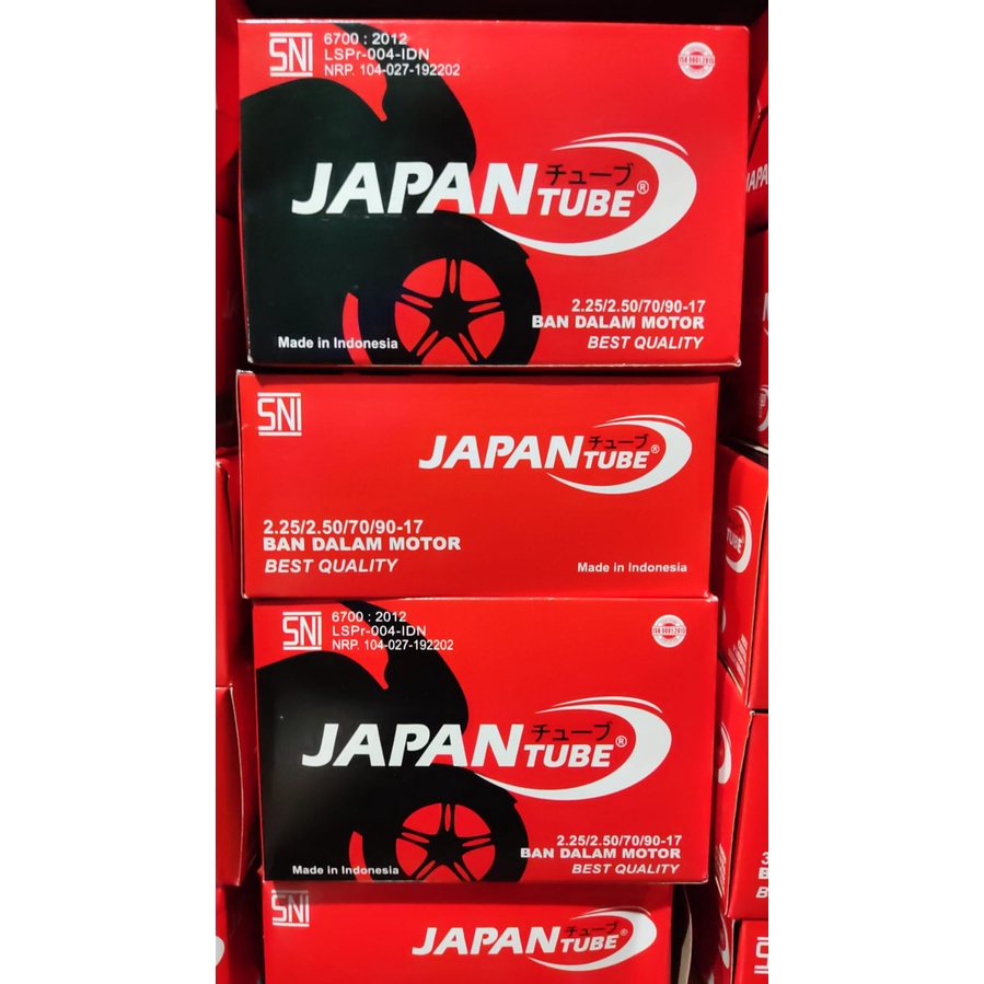 BAN DALAM MOTOR 225/250-17 JAPAN TUBE BAN DALAM MOTOR 70/90-17 JAPAN/BAN MURAH