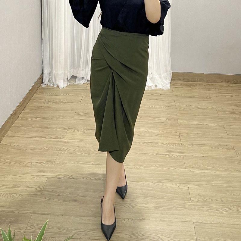 Satin Wrap Skirt | Rok Lilit Satin_ArvaShop.id