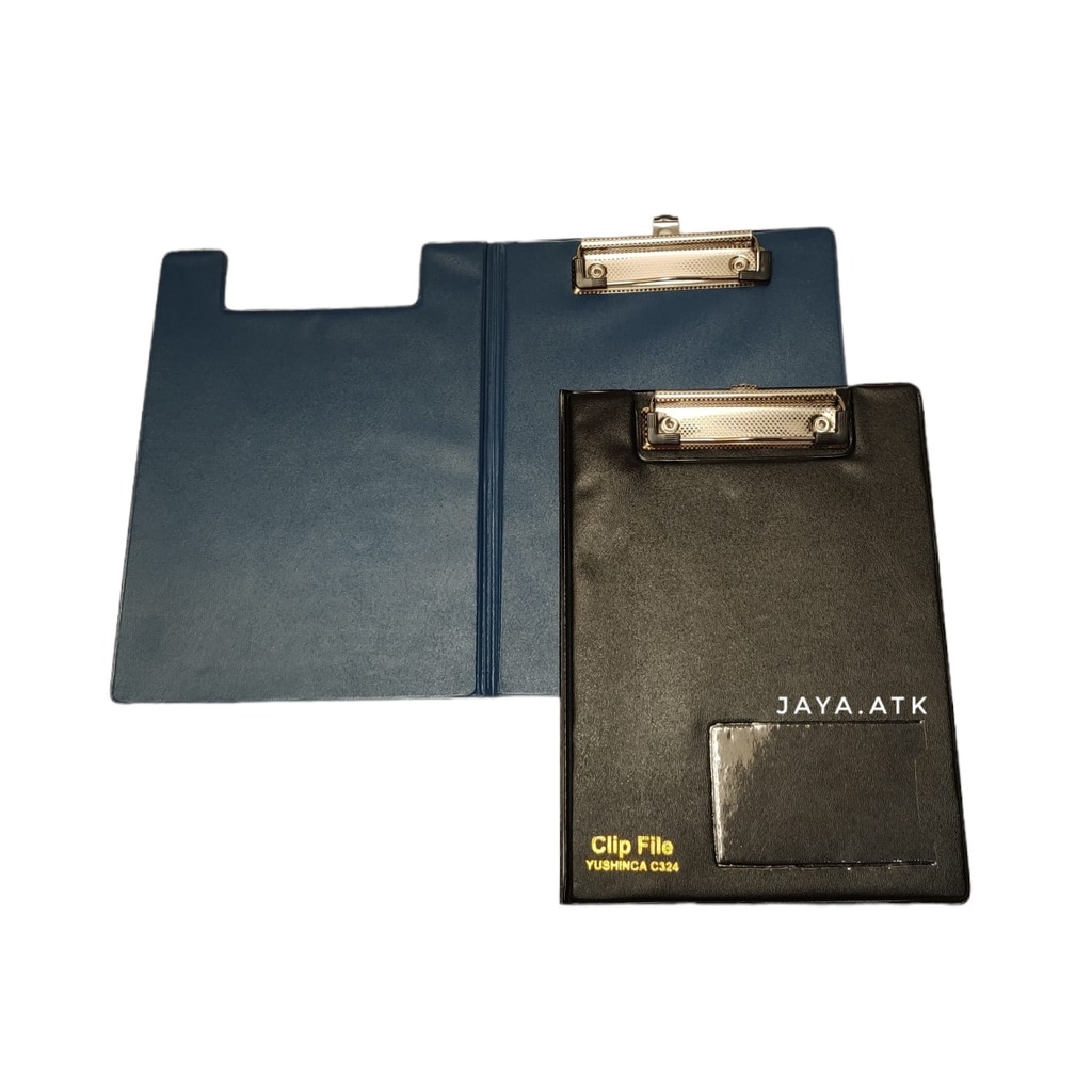 CLIPBOARD TUTUP A5 + COVER KULIT PAPAN JALAN CLIP BOARD FILE JEPIT C324