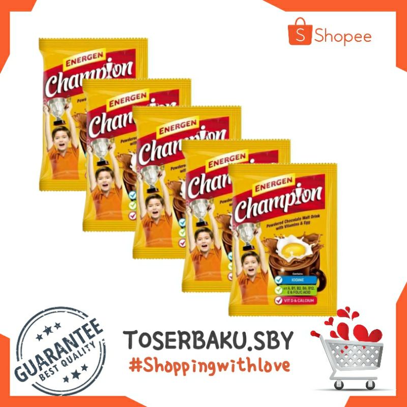 

BARU ENERGEN Champion 35g x 10 pcs / minuman sereal / minuman energi / menu sarapan / bernutrisi / Agen Snack Murah Surabaya