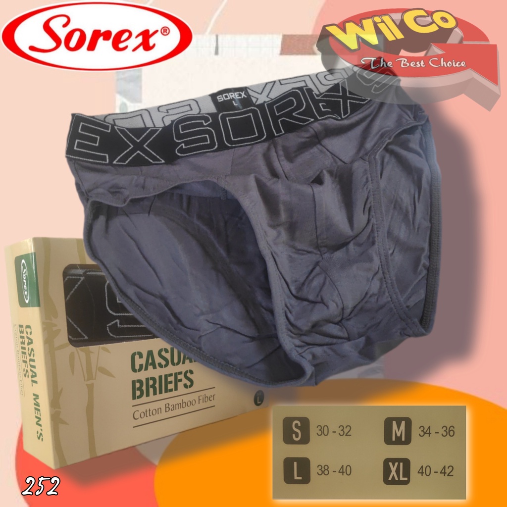 K252T - (HARGA PER 3 Pcs) CELANA DALAM SEGITIGA PRIA PRIA SOREX SIZE S - XL