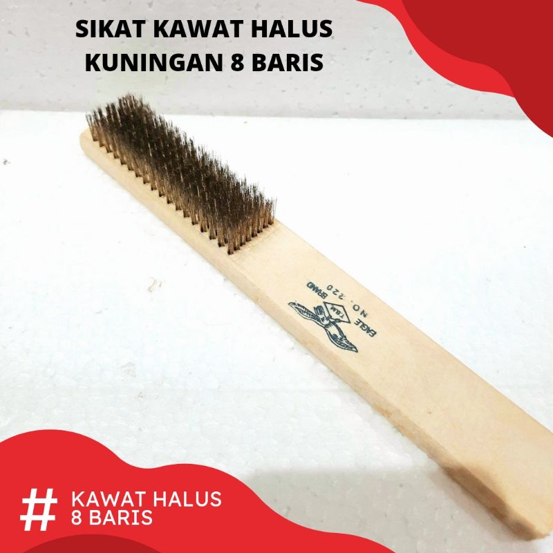 SIKAT KAWAT HALUS KUNINGAN EAGLE 8 BARIS