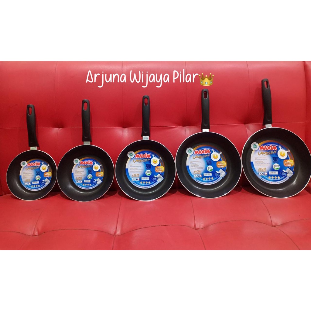 Teflon Frypan Maxim Valentino 18 , 20 , 22 , 24  , 26 cm +Bubblerwrap