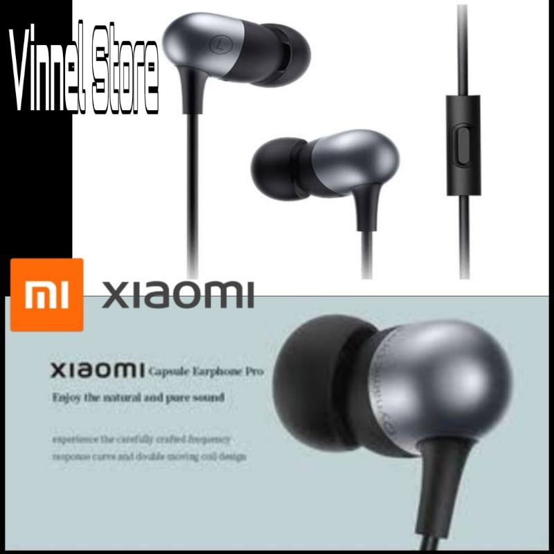 Mi Capsule Headset Xiaomi Earphones Super Bass Original 100%