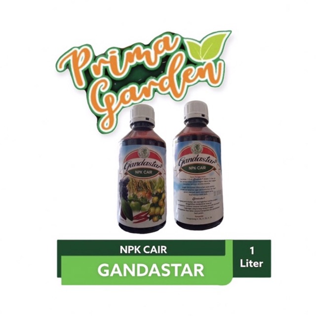 Pupuk NPK Cair GANDASTAR 1 Liter- Pupuk Daun NPK Untuk Segala Jenis Tanaman