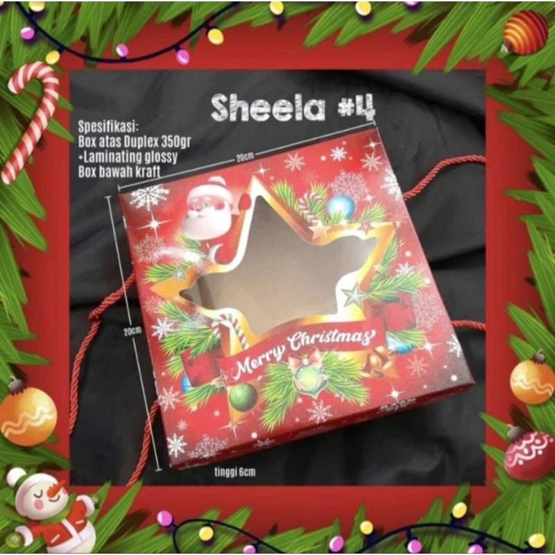 

Dus kue natal box sheela christmas (5pc)