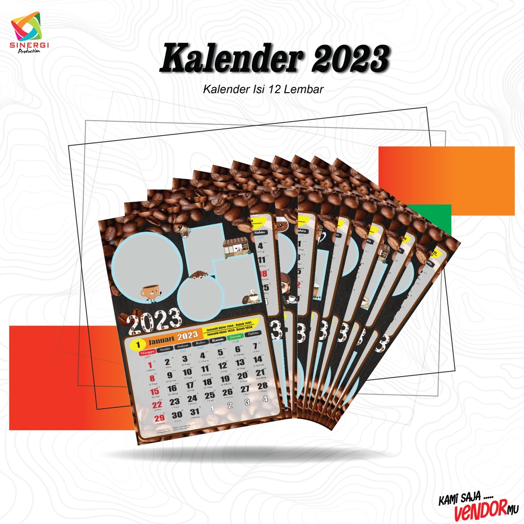 

KALENDER 12 BULAN CUSTOM TAHUN 2023