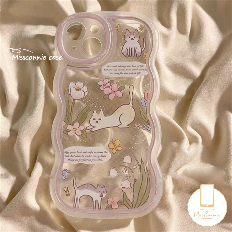 Soft Case Tpu Motif Kartun Anjing Kucing Lucu Untuk iPhone 6 6s 7 8 Plus XR 11 Pro Max 12 13 14 Pro Max 14 Plus X XS Max SE 2020