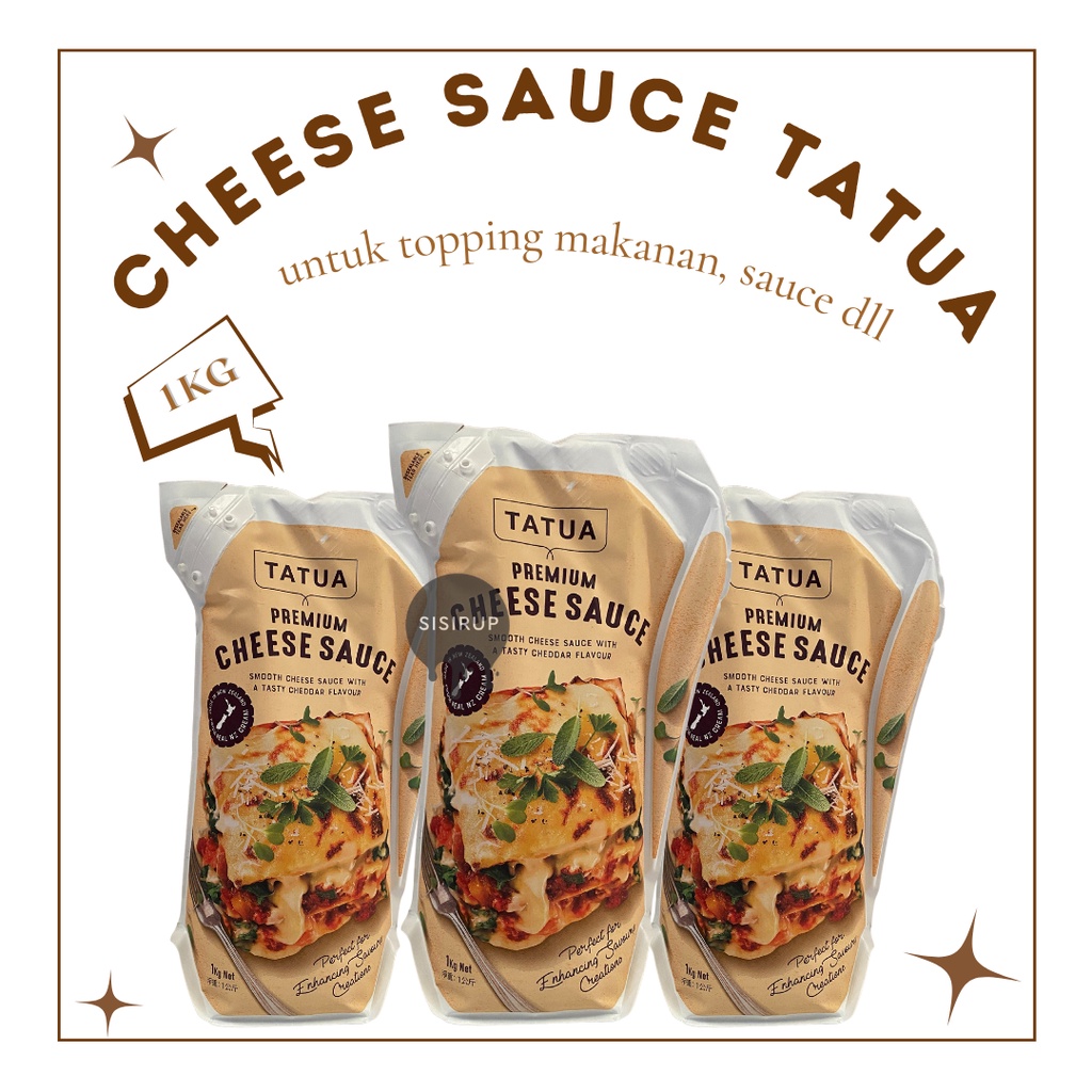 Cheese Sauce Tatua 1 KG / Premium Cheese Sauce / Saus Keju