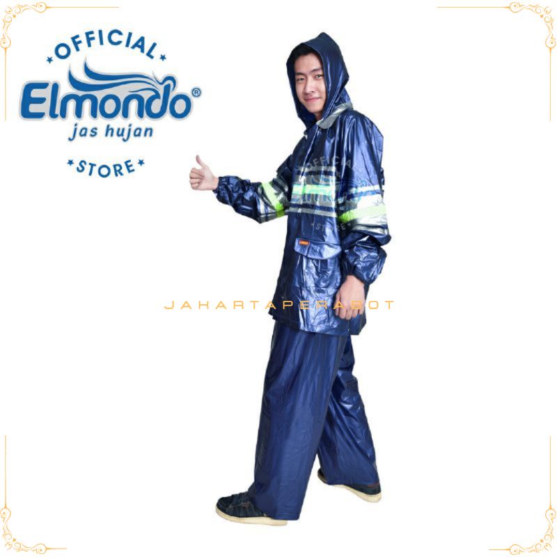 Elmondo JC-912 Fortuna Jas Hujan Jaket Celana Dewasa Besar Jumbo / Mantel Jas Hujan Setelan Jaket Celana Pria Wanita Dewasa Elmondo Fortuna 912