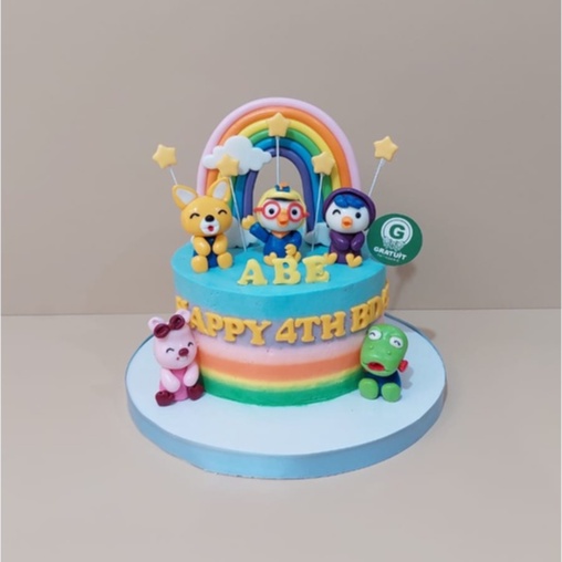 

PORORO UK 15CM / KUE ULANG TAHUN
