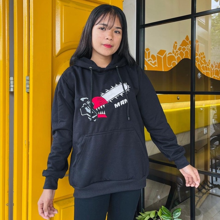 Hoodie Chainsaw Man Denji Embroidery Premium Unisex