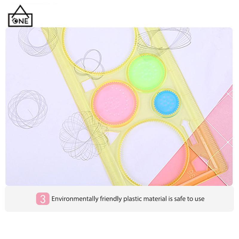 COD❤️Penggaris Rotary Penggaris Bunga Pattern Spirograph-A.one