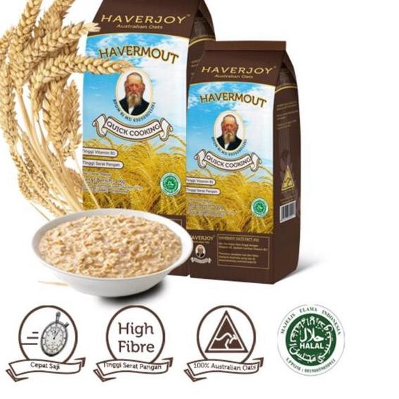 

READY ✅W2fit Havermout Haverjoy Quick Cooking Oats 1Kg|SQ3