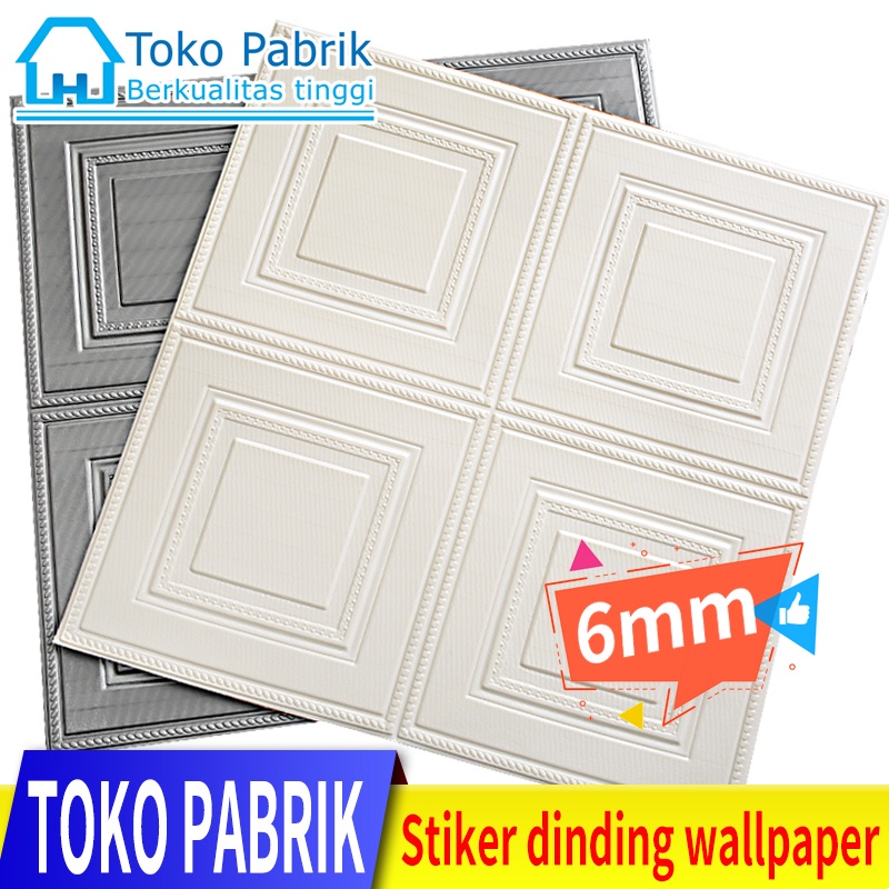 3D Dinding Wallpaper Timbul Langit-langit Ruang Tamu Kamar Tidur Dekorasi Busa Wallpaper Stiker Pola