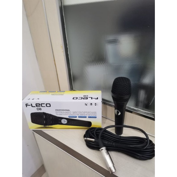 Fleco Microphone Karaoke D8 Mic Karaoke