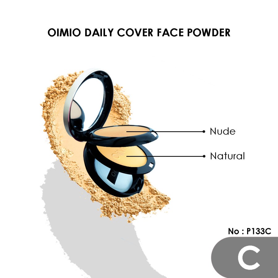 OIMIO Daily Cover 2in1 Face Powder - Bedak Padat