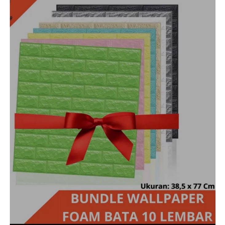 WALLPAPER FOAM 3D ANITI AIR PAKET 10 LEMBAR TEBAL 3-4MM