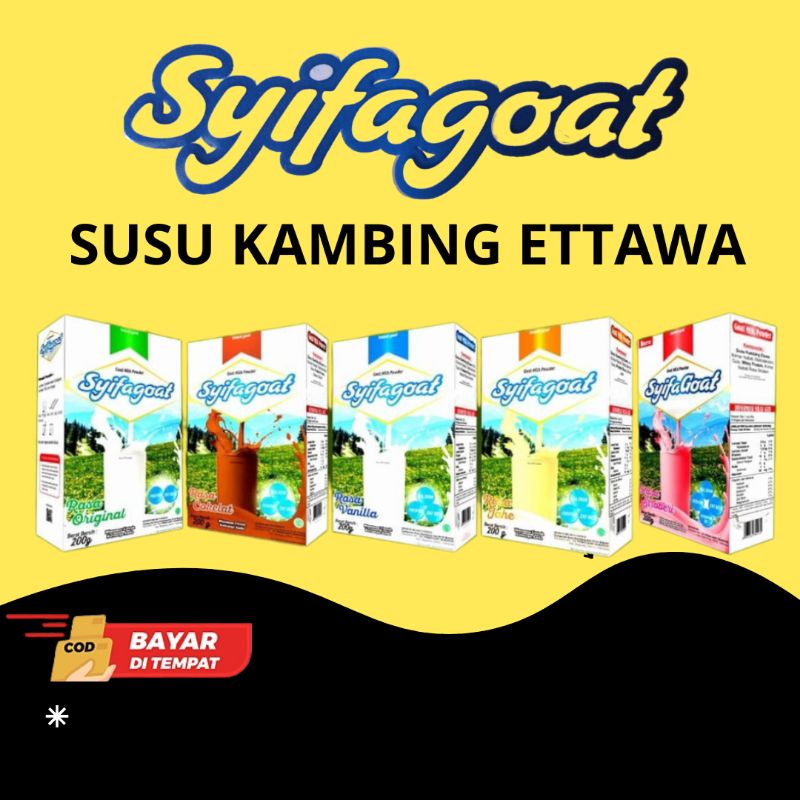 

Susu Kambing Etawa SYIFA GOAT Plus Gula Jagung BPOM