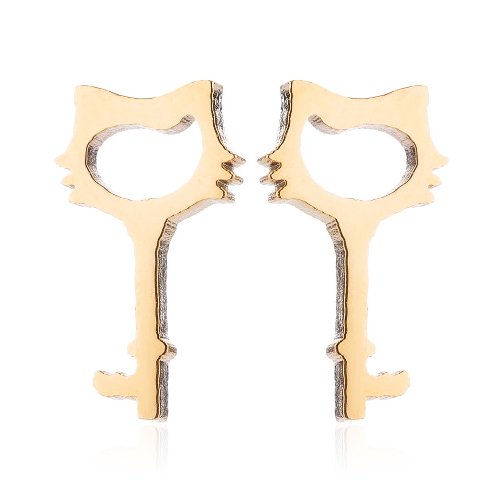 Ins set Kalung Rantai Dengan Liontin Kucing Lucu Untuk Wanita