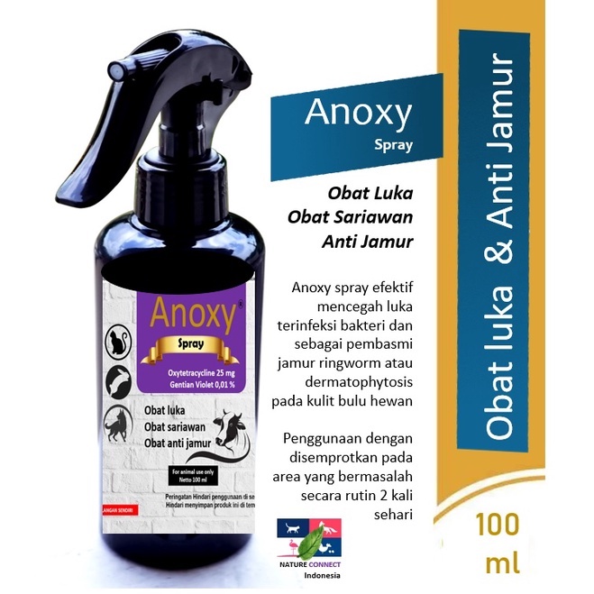 Jual Anoxy Spray Obat Luka Dan Sariawan Hewan Fungsi Seperti Limoxin Spray Shopee Indonesia