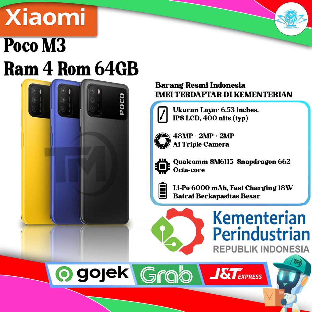 Xiaomi Poco M3 Ram 4 Rom 64Gb