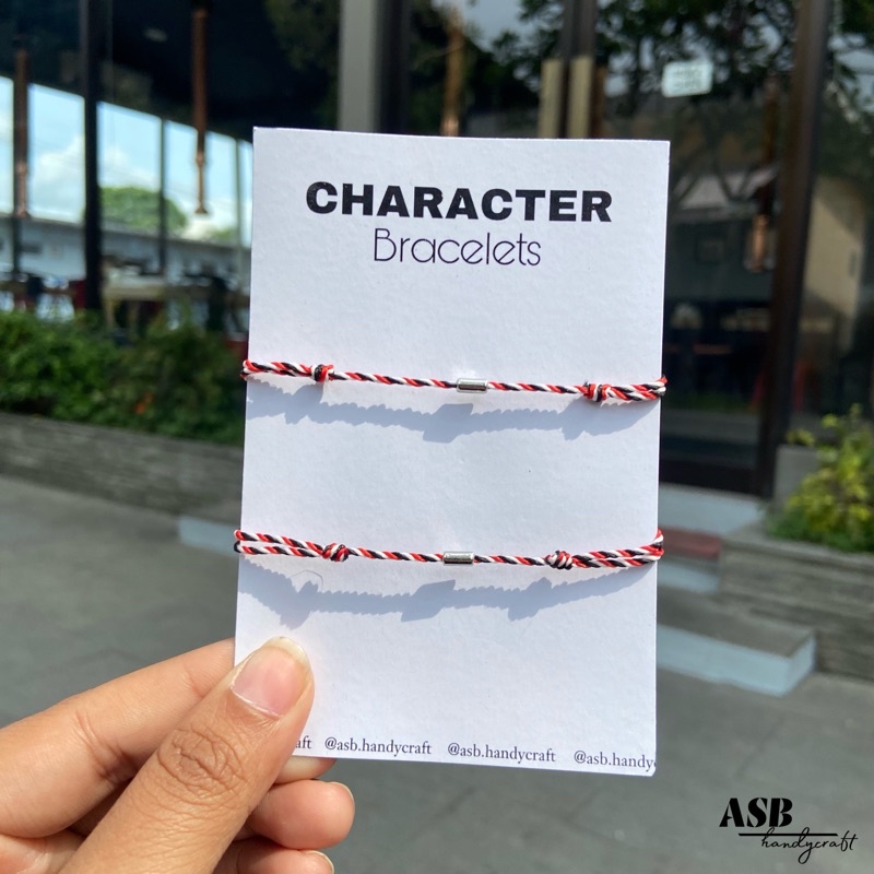 (FREE GIFT, COD) Gelang Mine&amp;Yours Sepasang Tabung Tali Tridatu 1mm