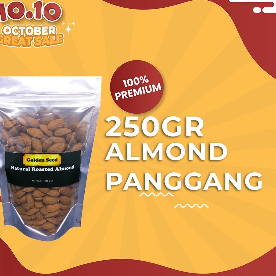 

SALE✅KACANG ALMOND PANGGANG 250 GRAM PREMIUM - ROASTED ALMOND 250 GR|KD9
