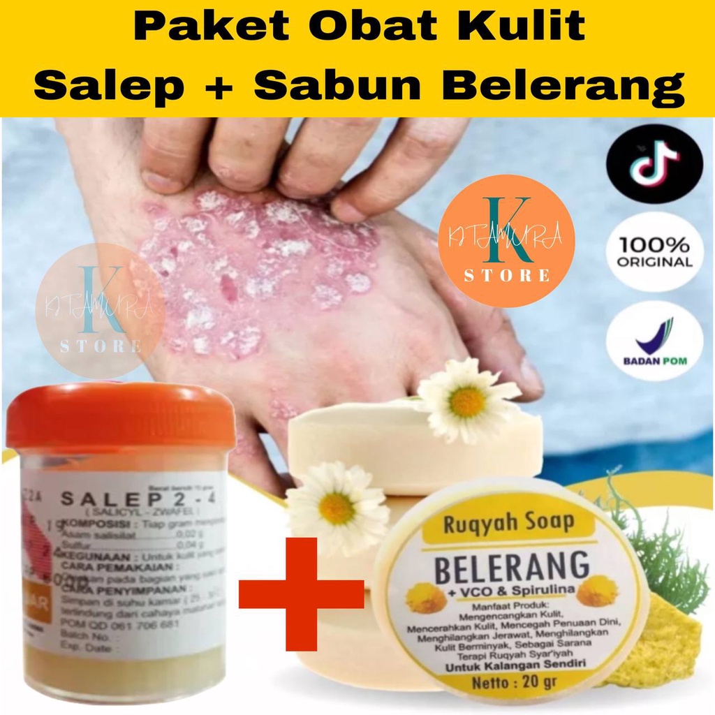 Paket Obat Kulit Gatal Herbal  Salep 15 gram dan Sabun belerang 20 gram. masing masing 1 pcs Paket Sabun Belerang dan Salep Gatal  Asli Obat Gatal Paket Lengkap Sabun  Salep Shulfur Sulfu Ampuh Obati Eksim Scabies Ringworm Tinea Panu Kudis Kurap