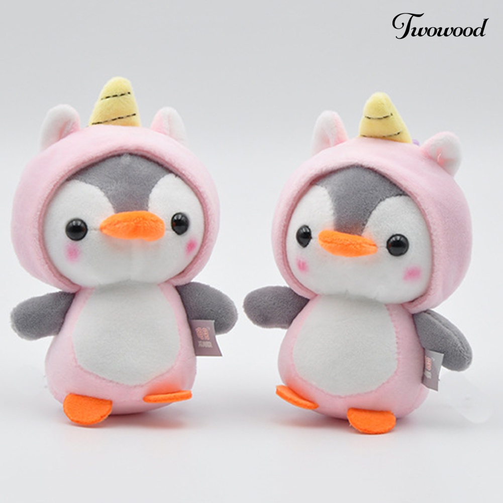 Twowood Gantungan Kunci Boneka Penguin / Lebah Bahan Plush