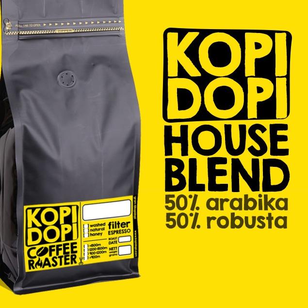 

Real produk--HOUSE BLEND Espresso Es Kopi Susu 50 50 Arabika Robusta Lampung 1kg