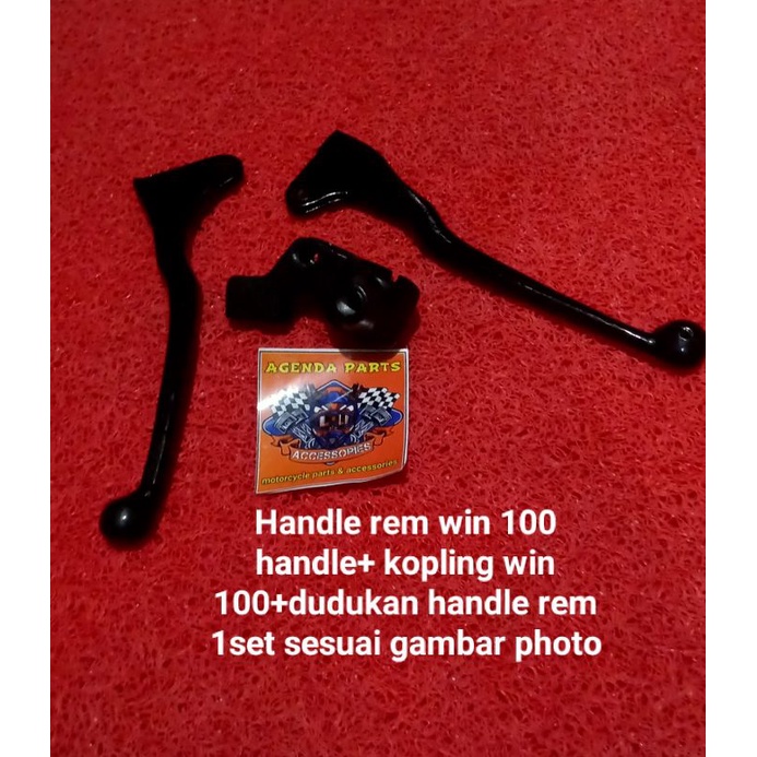 Handle rem win 100 handle+ kopling win 100+dudukan handle rem 1set sesuai gambar photo