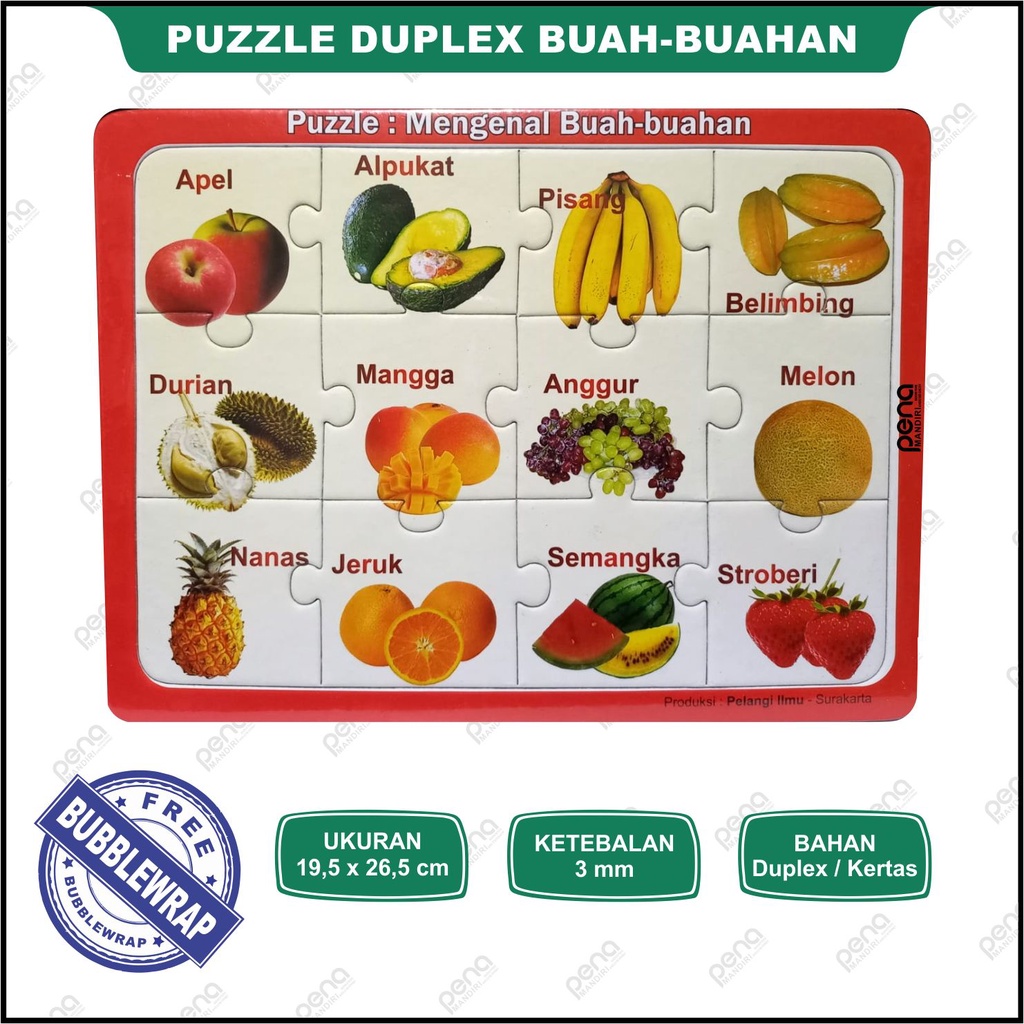 Puzzle / Puzle / Pasel Buah Buahan